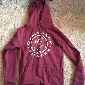 Red gymshark hoodie